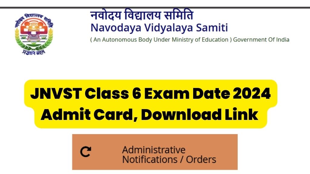 JNVST Class 6 Exam Date 2024