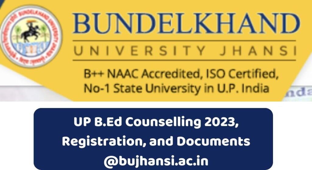 UP B.Ed Counselling 2023
