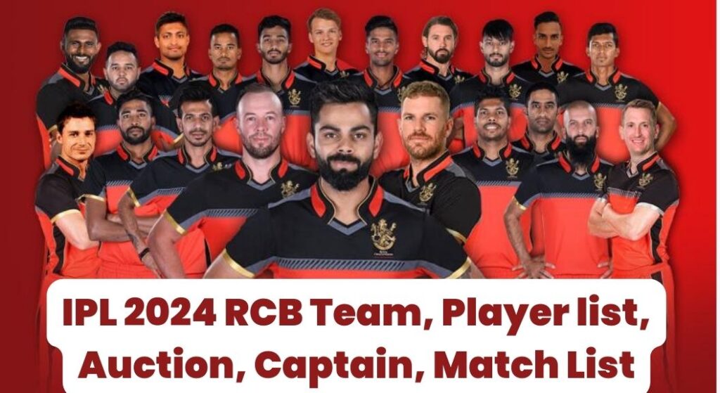 IPL 2024 RCB Team